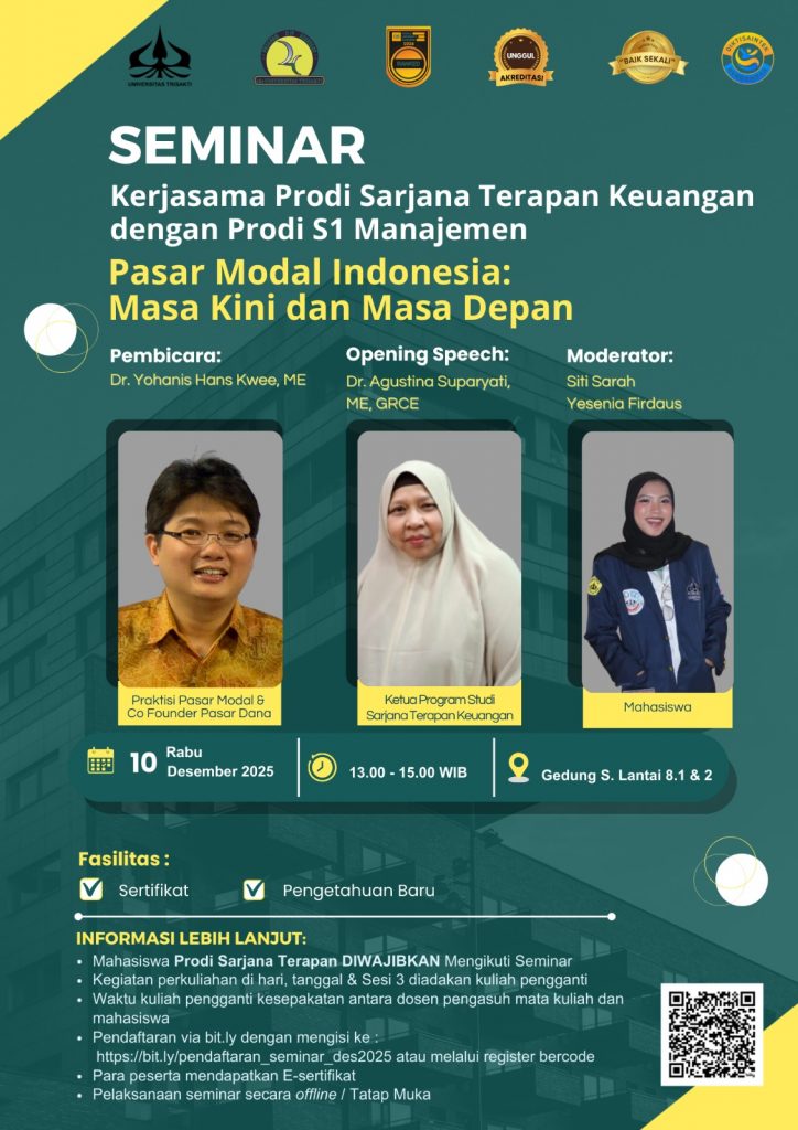 Seminar Pasar Modal dengan tema:  “Pasar Modal Indonesia : Masa Kini dan Masa Depan”