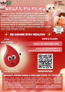 Kegiatan Donor Darah dan Wellness Check oleh BPHMJ Sarjana Terapan Keuangan