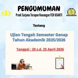 PENGUMUMAN UTS SEMESTER GENAP T.A.2025/2026