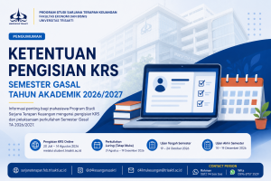 PENGUMUMAN PENGISIAN KRS SEMESTER GASAL TAHUN AKADEMIK 2026/2027